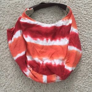 GAP Hobo Red, Orange & White with Leather Straps.